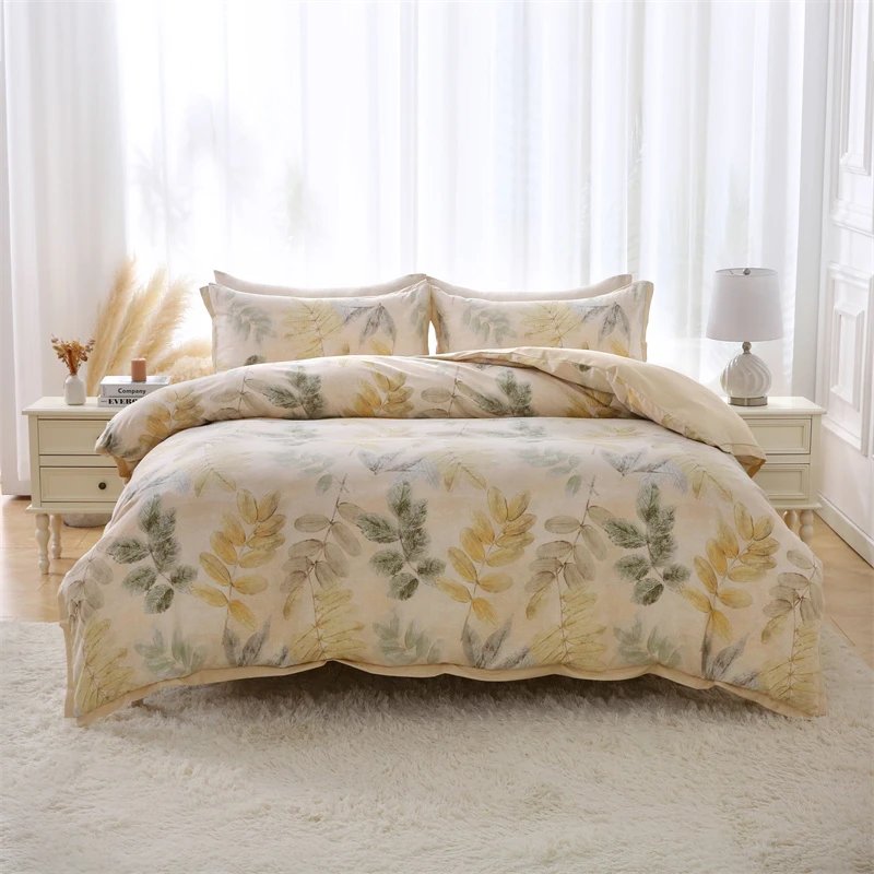 高端亲肤磨毛刺绣四件套双面可用不参加