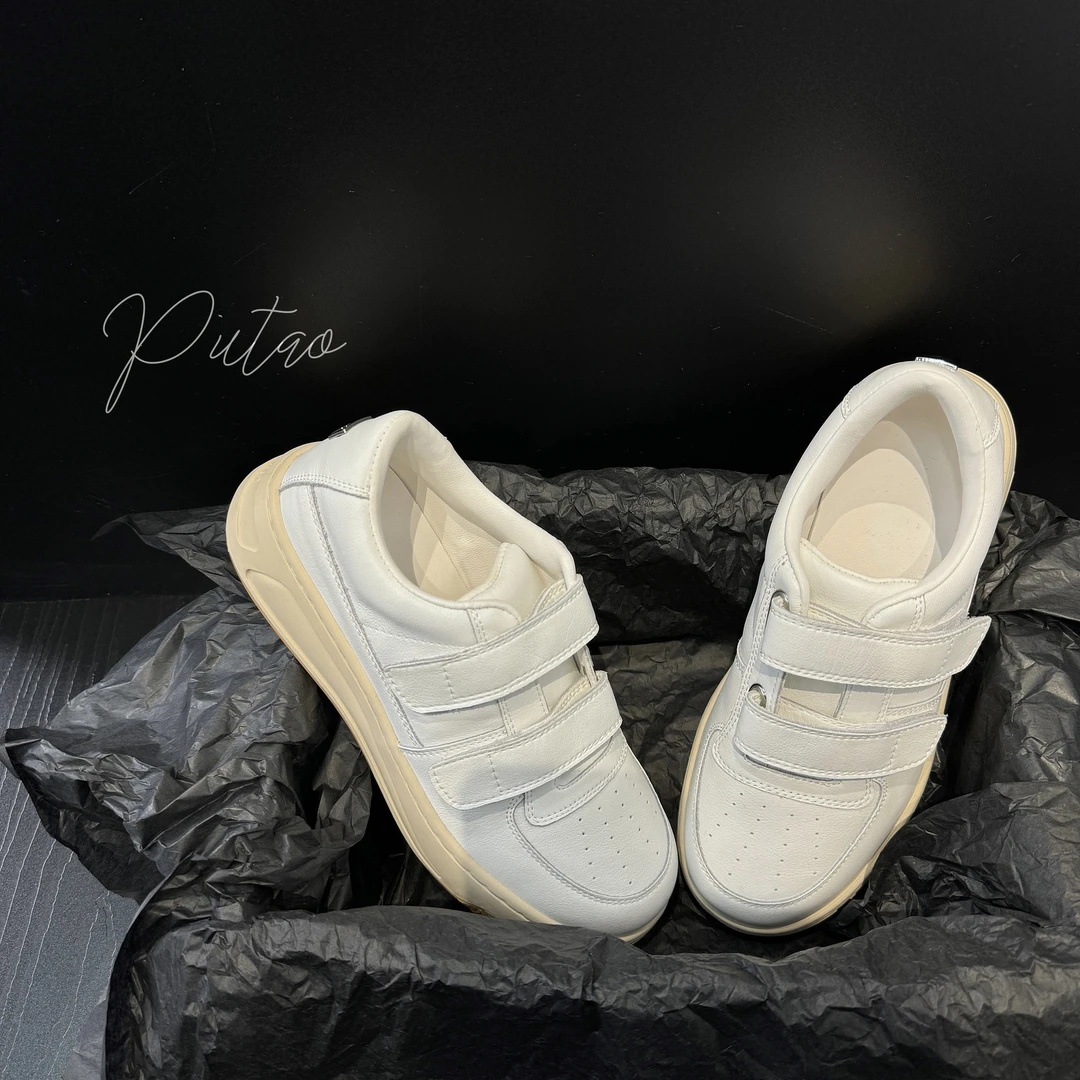 【笑脸女孩】4.5CM时尚百搭休闲鞋厚底小白鞋板鞋