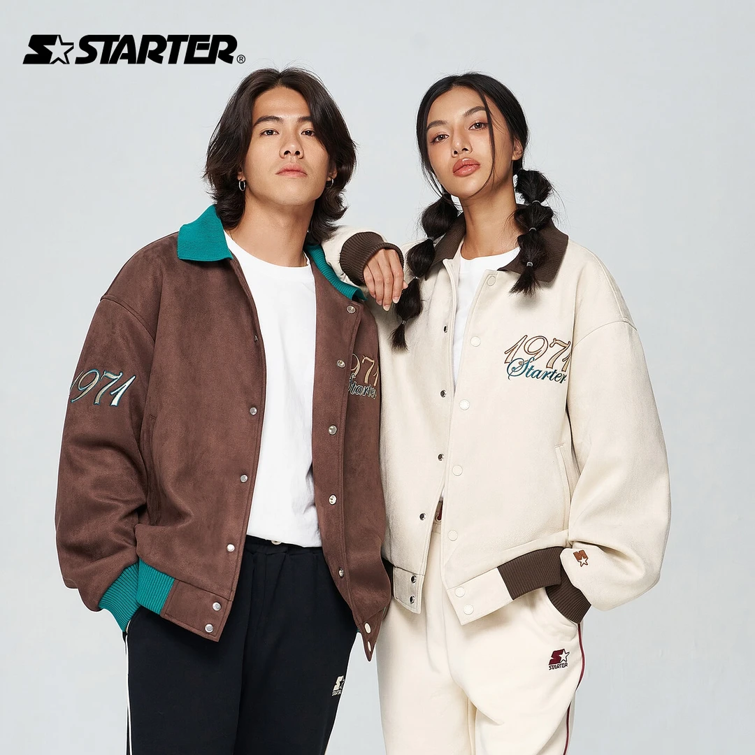 STARTER官方秋冬男女同款复古时尚潮流宽松休闲夹克 SA34BJ002
