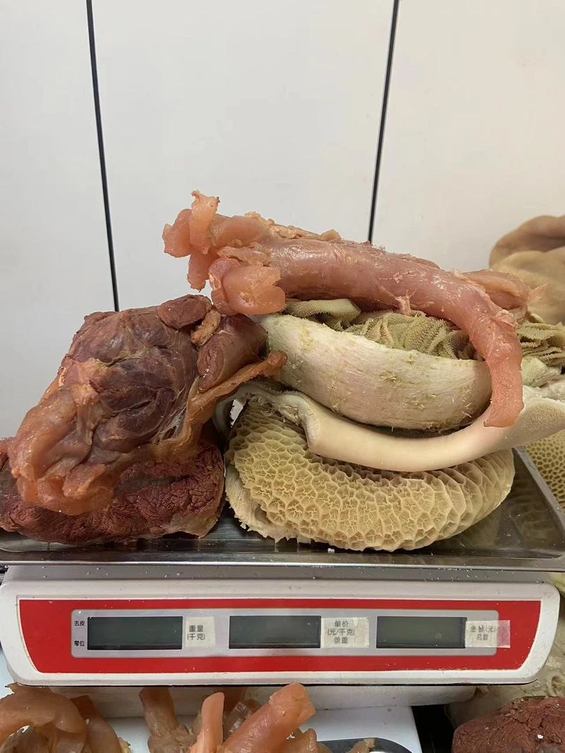 牛腱子特色金钱腱毛肚牛肚金钱肚牛蹄筋新鲜冷冻开袋食用真空包装