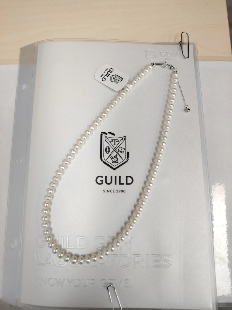 AIKJIANG/爱匠【白总】五星吉尔德大证淡水无核北极星项链5-6mm左右