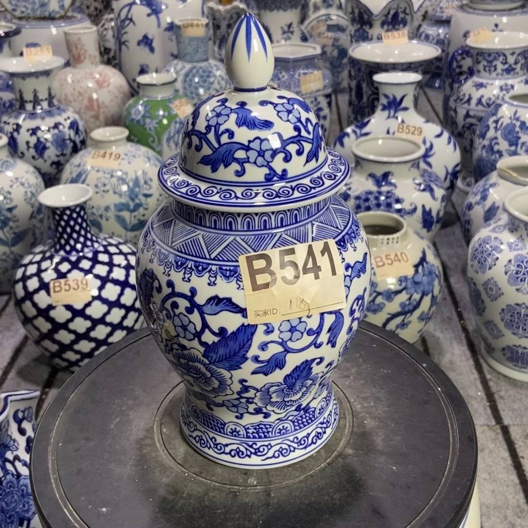 摆件摆件手绘釉下彩