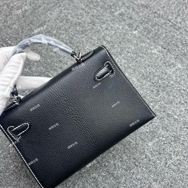 19cm法羊皮气质款包包全手工手缝