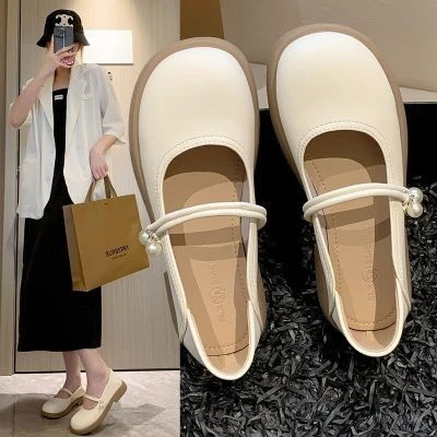 frnx玛丽珍女鞋平底单鞋夏季2023新款两穿乐福鞋配裙子超仙温百搭