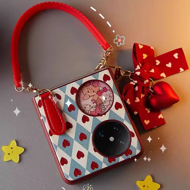 新款网红适用华为pocket2手机壳p50pocket折叠屏保护套全包时尚女