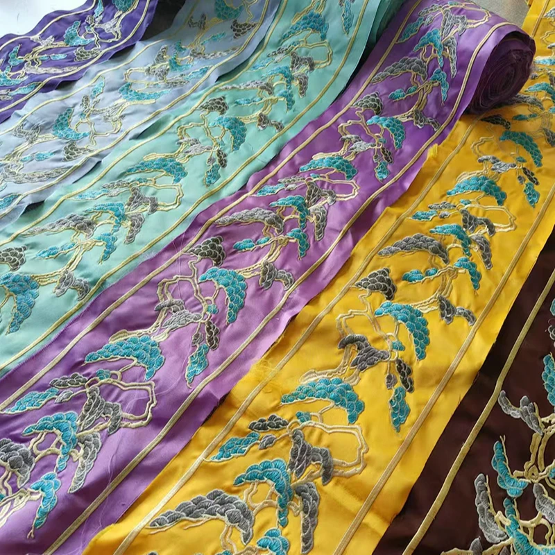 15.56厘米新古典民族风刺绣花边汉服门襟袖口花花边窗帘配饰辅料