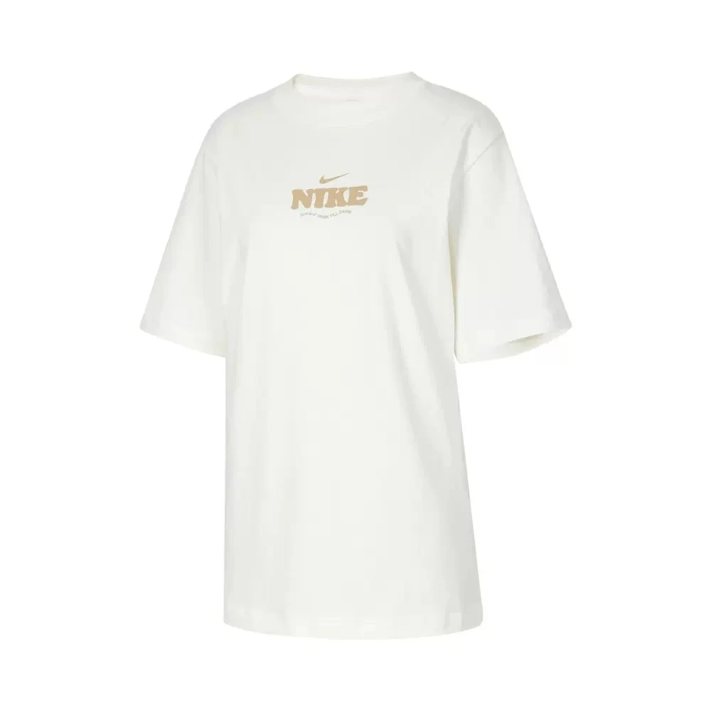 NIKE耐克女子白色印花舒AS W NSW TEE ESSNTL GCELT恤 HF6180-133