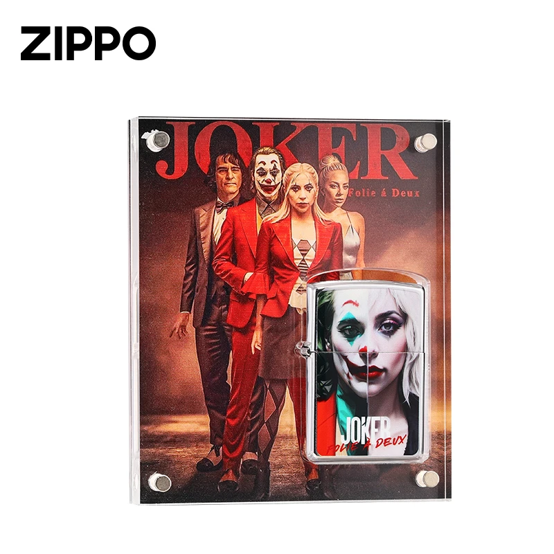 正品打火机镜面珐琅小丑经典电影小丑女个性原装双面防风DY8902TQ