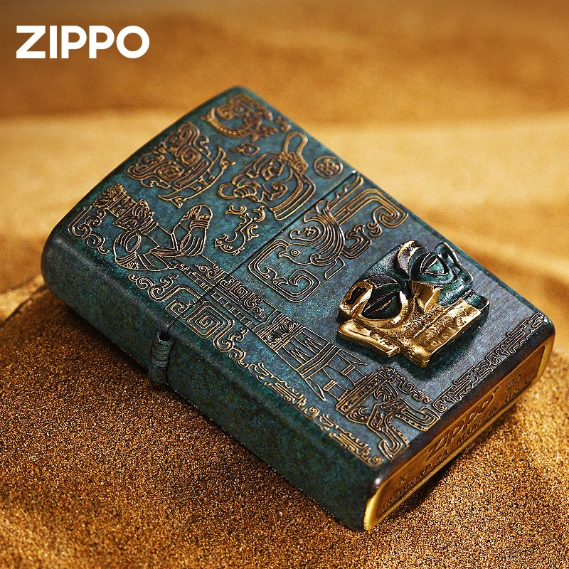ZIPPO/之宝打火机【青铜三星堆】中国设计师款国风做旧工艺DYJ1H1X1