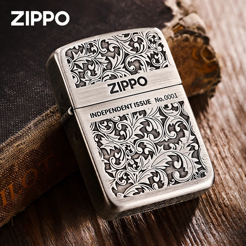 ZIPPO/之宝打火机【1941古银双面唐草】男士高档经典收藏DYJ1H1X1