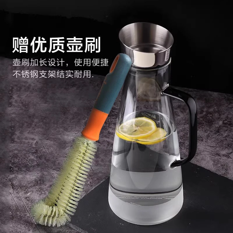 ORTOR 英国冷水壶大容量玻璃茶壶冷水杯加热家用办公水具套装