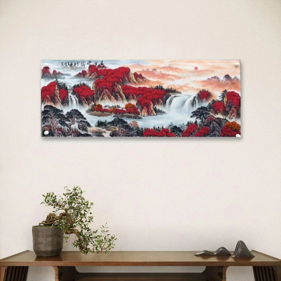 于光领-1-2-手绘国画-鸿运当头-小六-宣纸-客厅办公室挂画