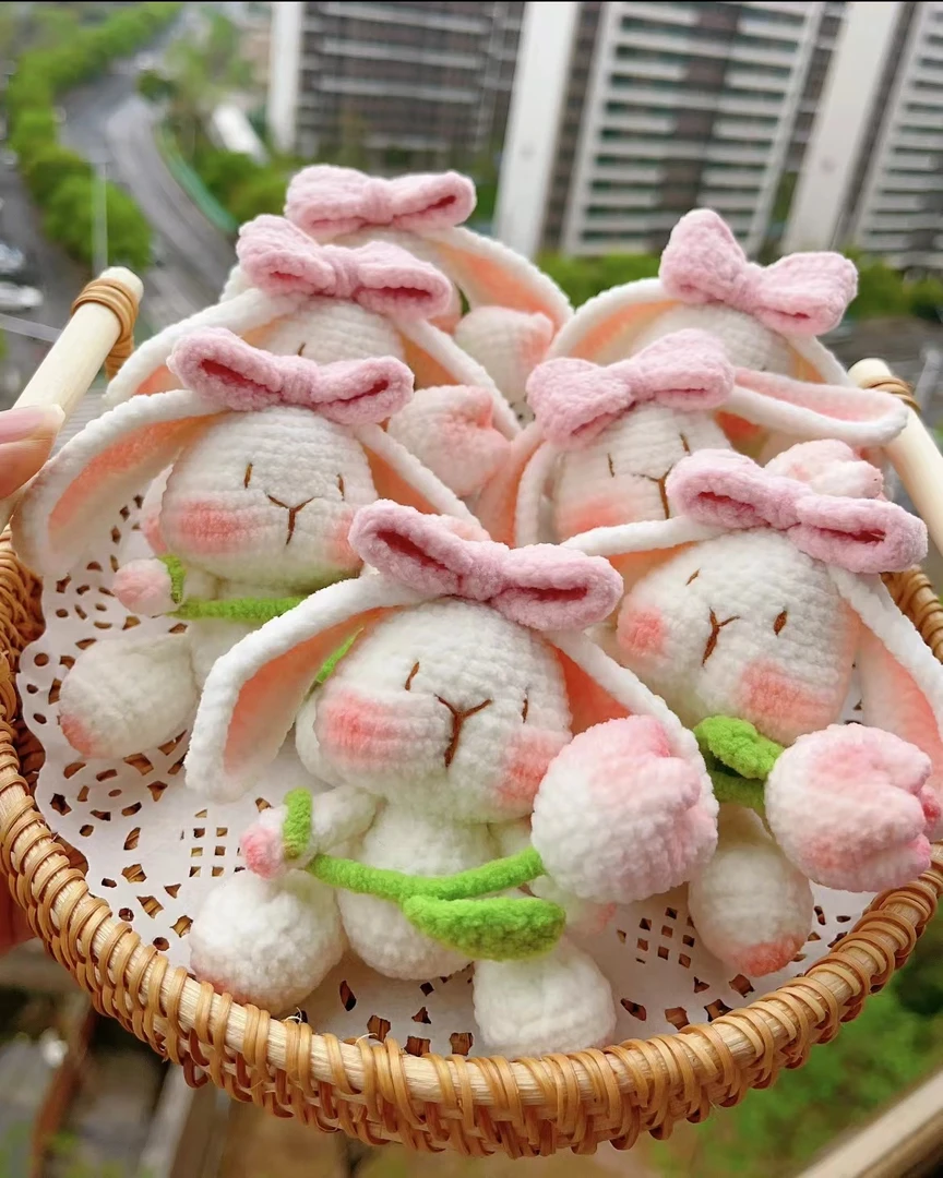 手工编织团子包包钥匙扣