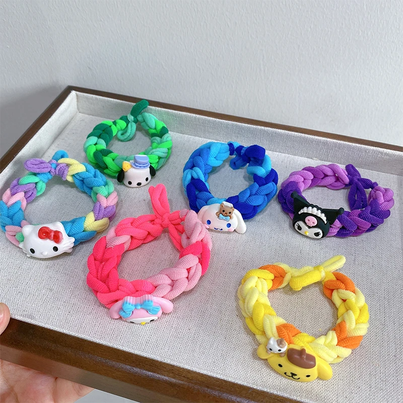 【甜甜】三丽鸥手工diy编织凯蒂猫玉桂狗库洛米 美乐蒂发圈手绳头绳