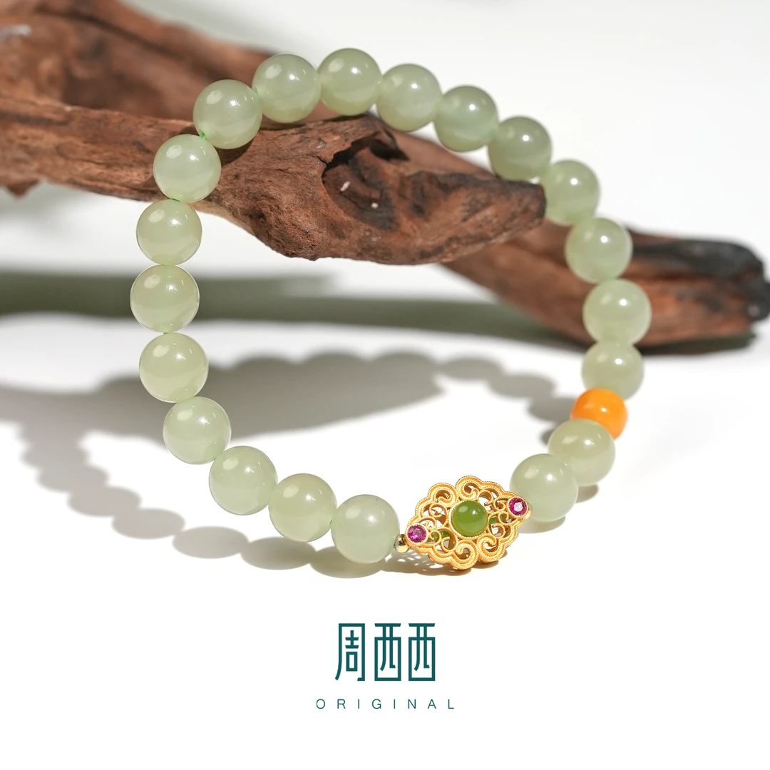 精美珠宝和田玉手串7.8mm女款气质时尚百搭多样性发货10297