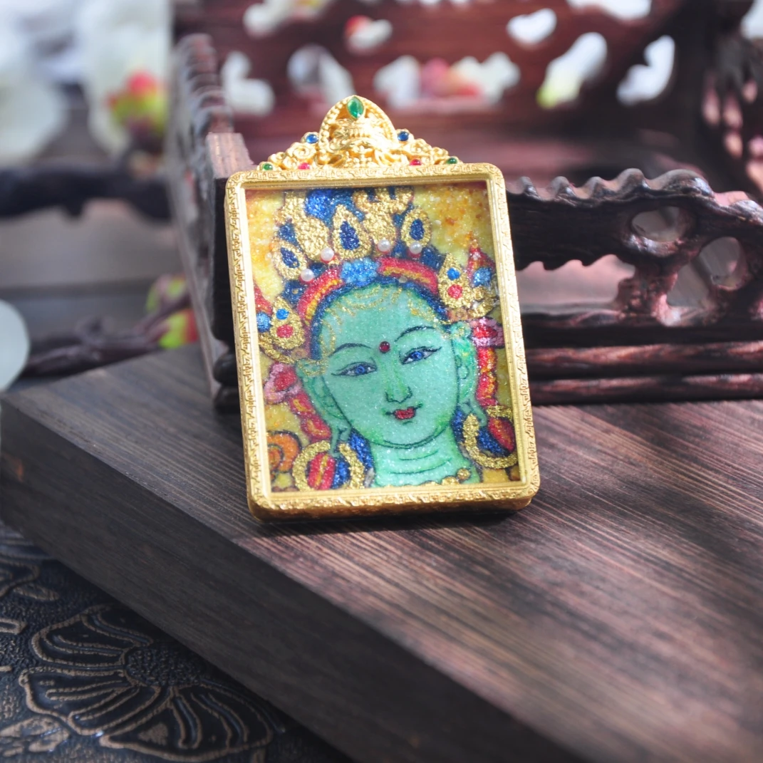 非金属亚克力吊坠 【千万福】绿度度宝石画卡卡吊坠-A0710007