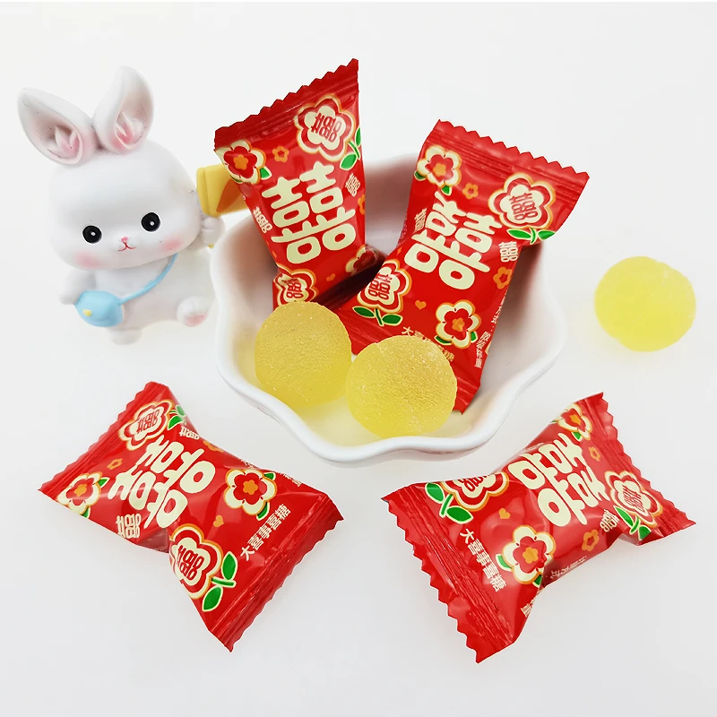 大喜事喜糖软糖结婚软糖喜庆糖果婚庆果味软糖订婚喜糖伴散装批发