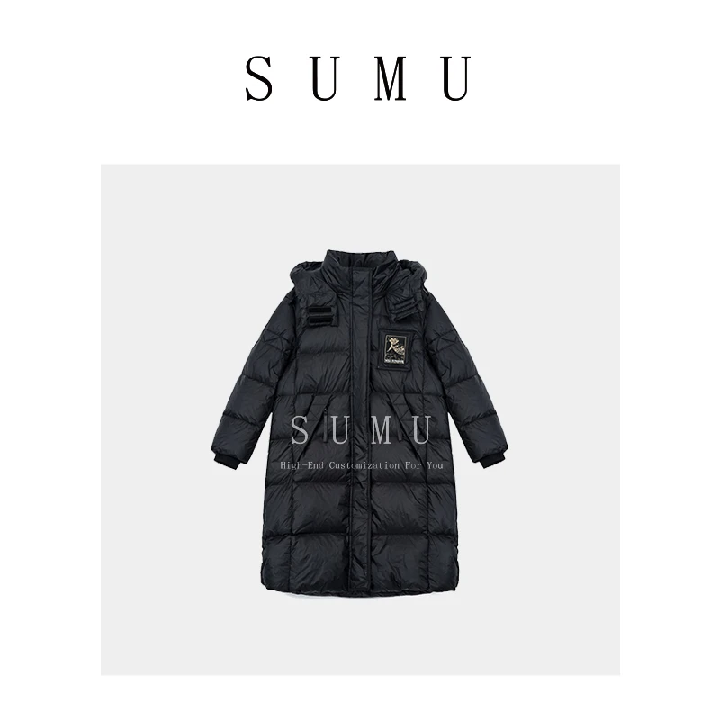宿慕SUMU 长款鹅绒服 12.9冬季2023新款时尚气质保暖上衣066