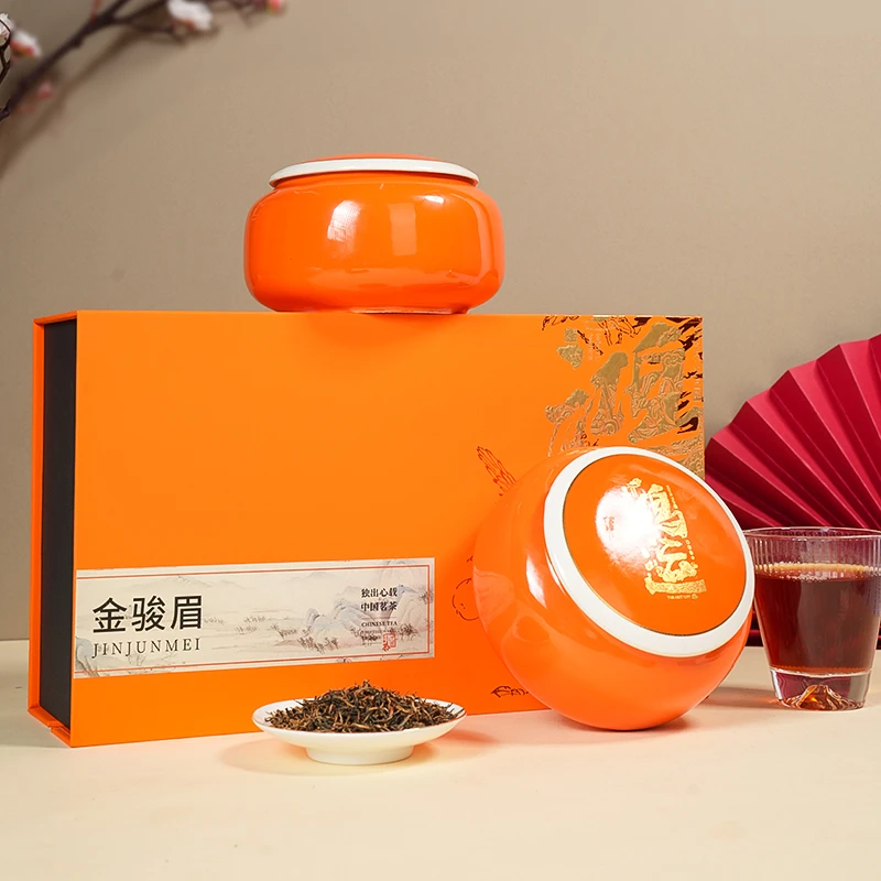金骏眉红茶特级礼盒装正宗武夷山小黄芽桐木关梅占高端黄金芽蜜香