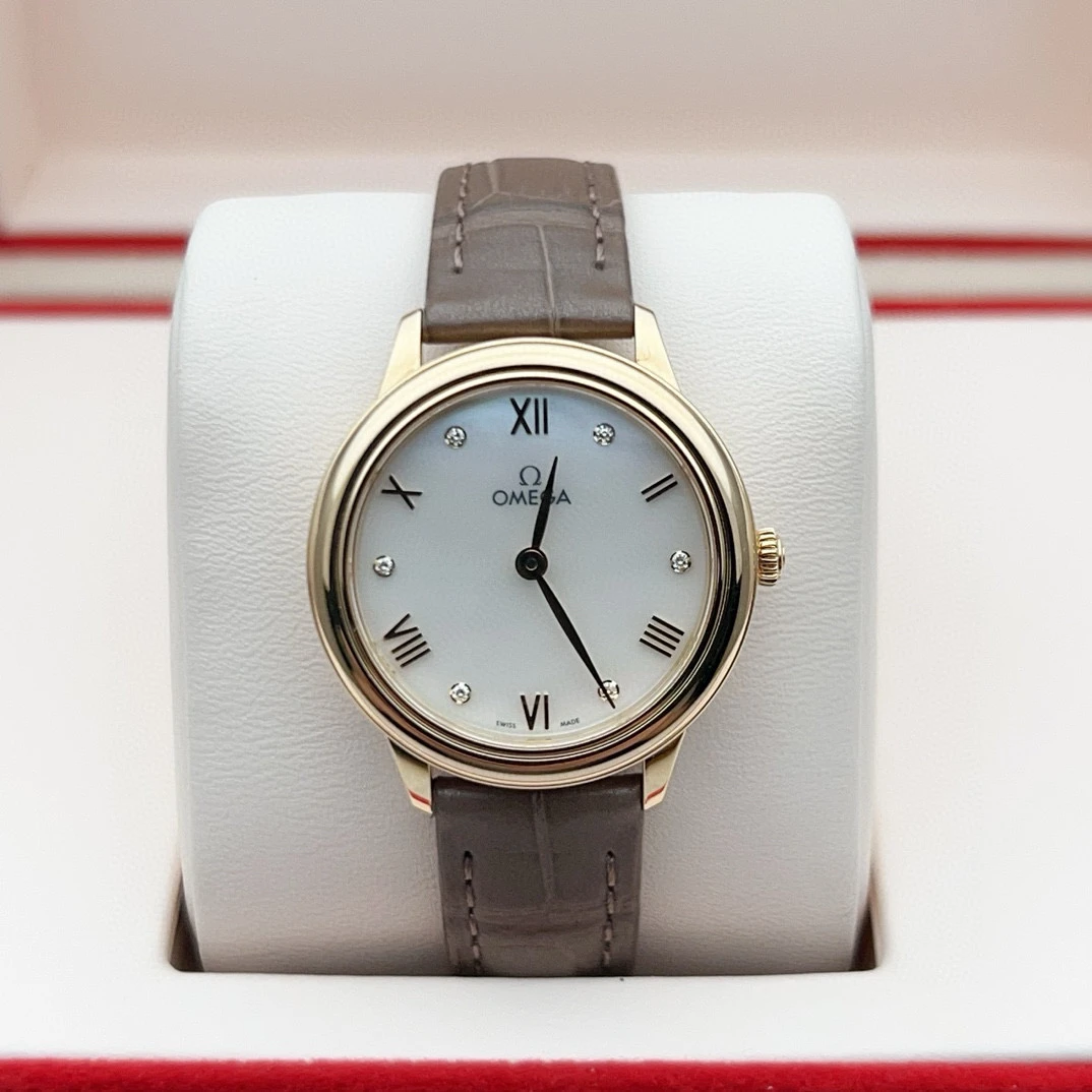 95新 Omega/欧米茄 24年5月全套/碟飞女士机械腕表/28毫米表径