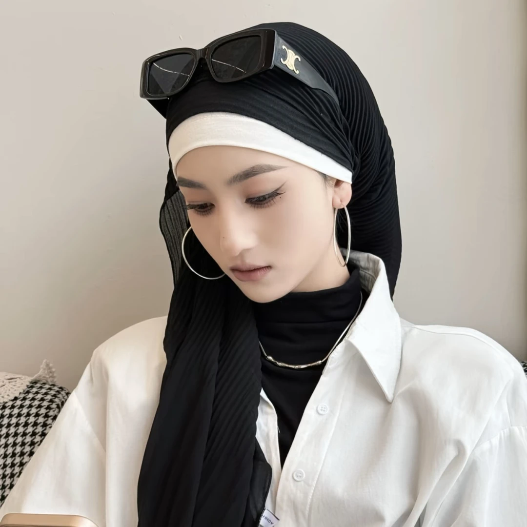 柯儿·网红纱巾搭配加宽边莫代尔绷带