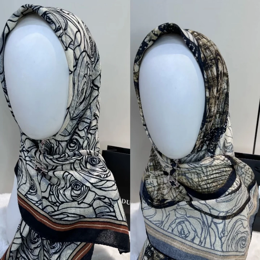 柯儿·秋冬精品羊绒双面方巾（90*90）