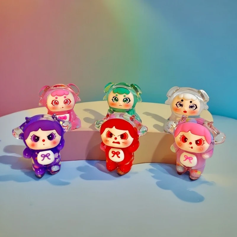 【直播代拆盒+对对碰】（妮妮+牛宝宝）流沙摆件奶豆网红创意可爱夜光