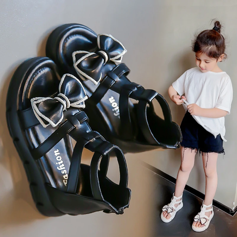 儿童罗马鞋女童凉鞋防滑夏季新款学生公主鞋中大童宝宝小女孩鞋子