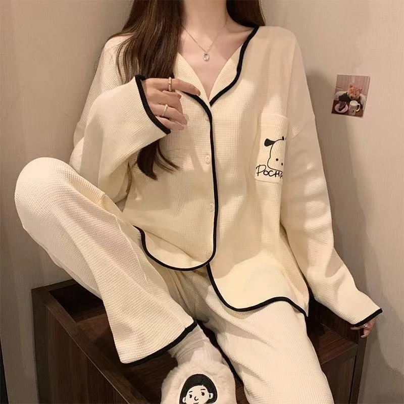 秋季睡衣女长袖网红爆款宽松甜美ins学生卡通女士可外穿家居服