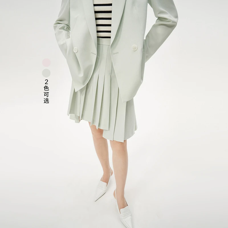 【一秒入夏】LILY夏季新款女装时尚甜美可爱百褶半身裙123209C6942