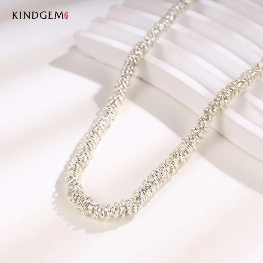 铜合金项链 银色百搭手工时尚简约轻奢坠链项链 CY195XQEC-27410