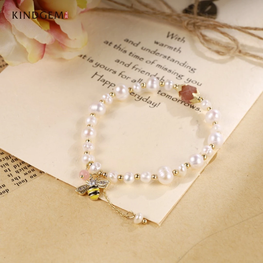 铜合金仿珍珠手链 CY215XIPC-27430 精致简约时尚百搭高级感手链