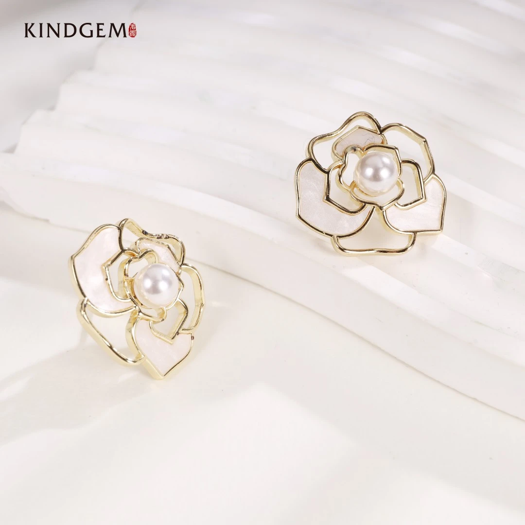 铜合金仿珍珠耳饰 AV83XOLC-24052 简约小众个性时尚新款百搭耳饰