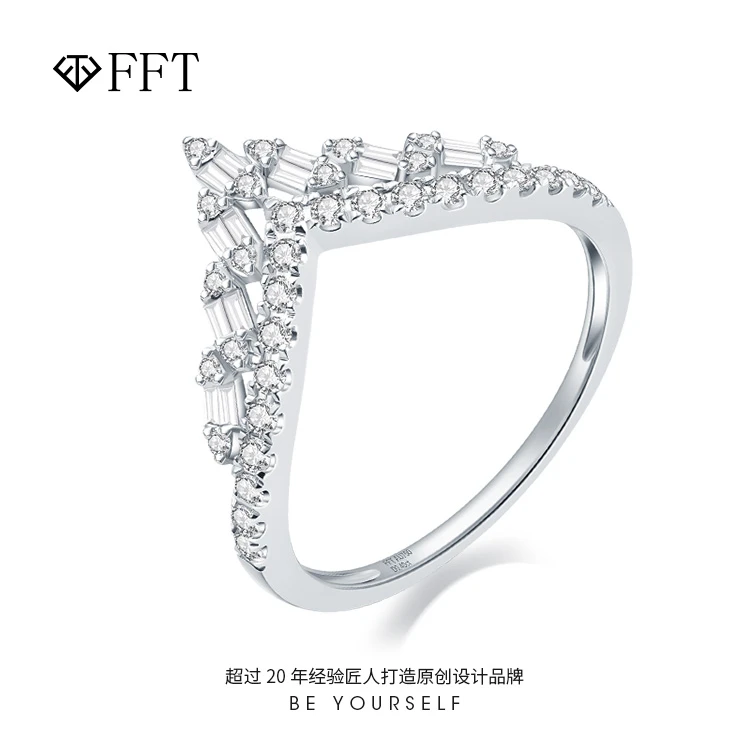 FFT/FFTV戒钻石戒指/指环18K金镶嵌DSR00002多人
