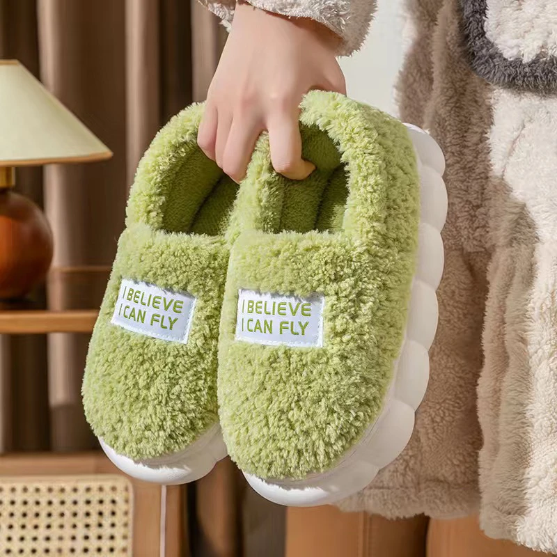 【桃姐补贴】冬季棉拖鞋女包跟加居家室内保暖厚底棉鞋情侣棉拖鞋男