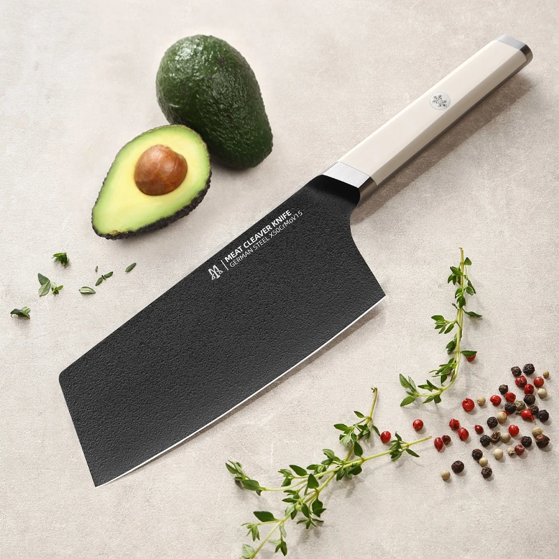 马克西姆安纳西系列黑色刀具套组家用切菜切肉切片厨房用轻盈锋利