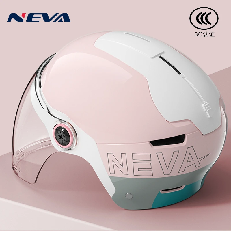 3C认证电动车摩托车头盔女夏季防晒半盔男国标电瓶四季通用安全帽