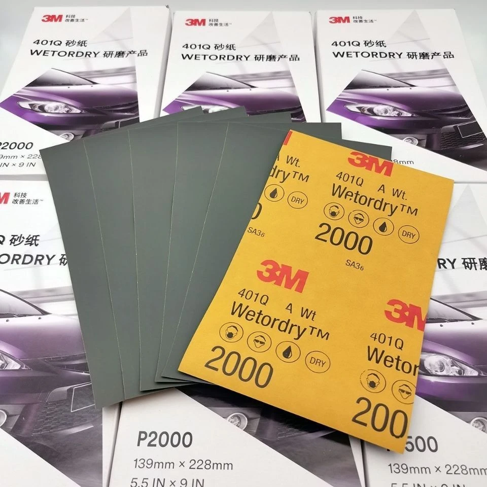 汽车贴膜工具2000号美容水砂纸 补漆笔专用 美容砂纸刮板打磨砂纸