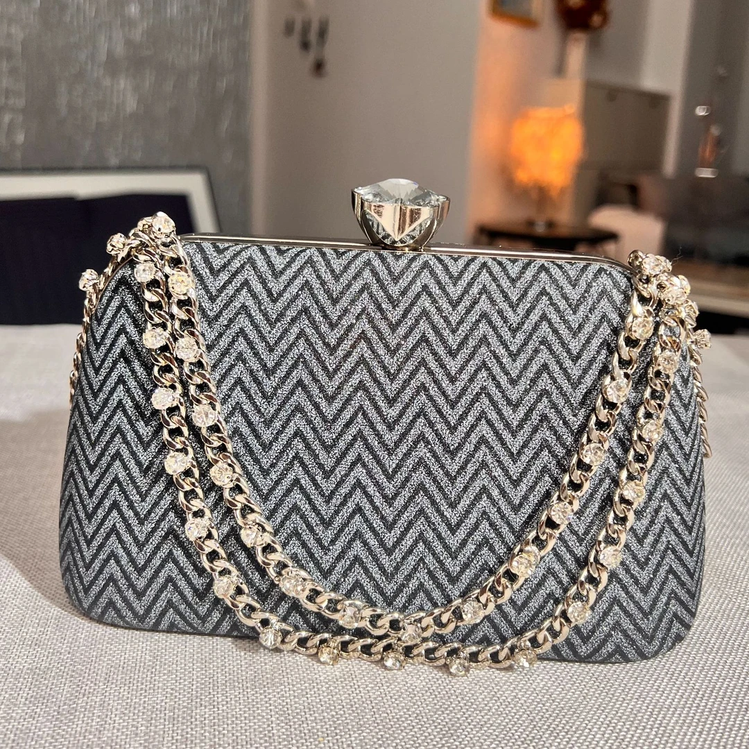 86深灰色磨砂手提包名媛女晚宴包斜挎单肩小手包BX1025