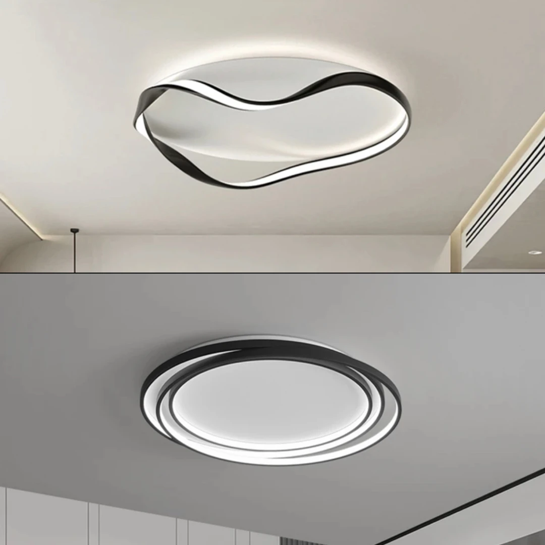 极简线条吸顶灯现代简约创意高级设计感灯具北欧高端新款卧室主灯