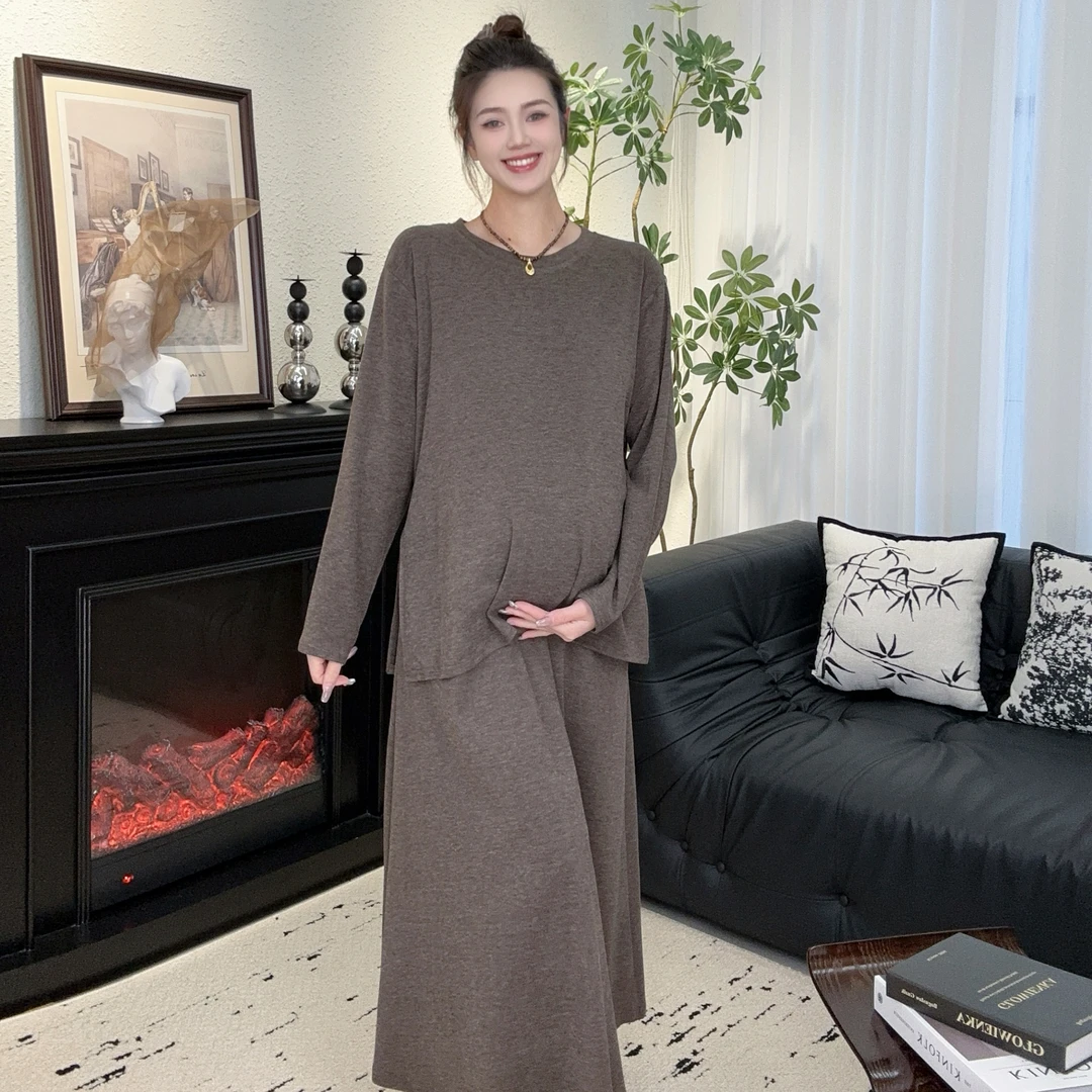 Zoey孕妇装春季新款［偷闲浮生］韩系休闲宽松长袖孕妈妈日常套装