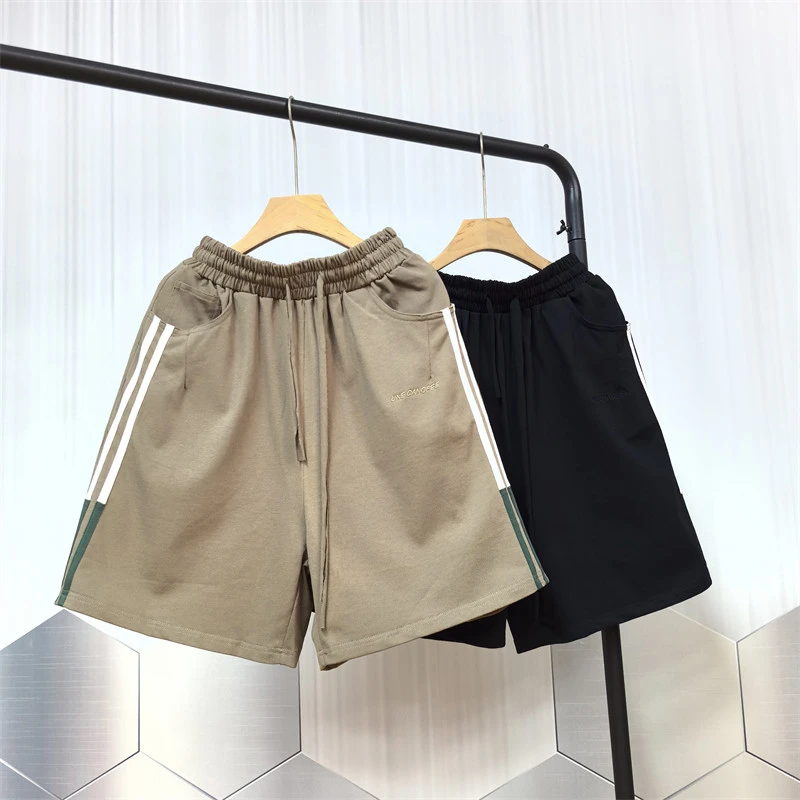 24A10C2美式全棉休闲短裤夏季新款五分裤青少年情侣运动直筒中裤