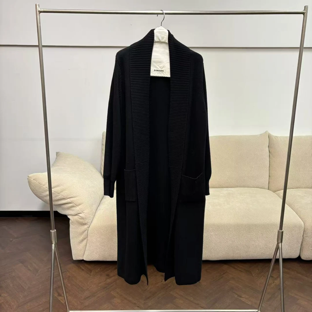 CSY3894 纯色针织长款开衫