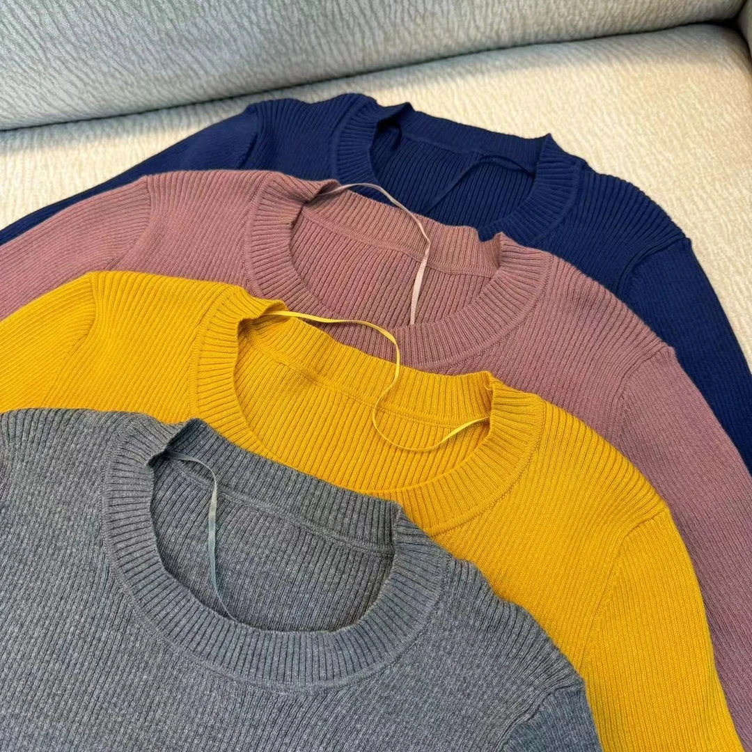 CSY07 丹麦订单莫代尔棉圆领半袖高领修身打底衫