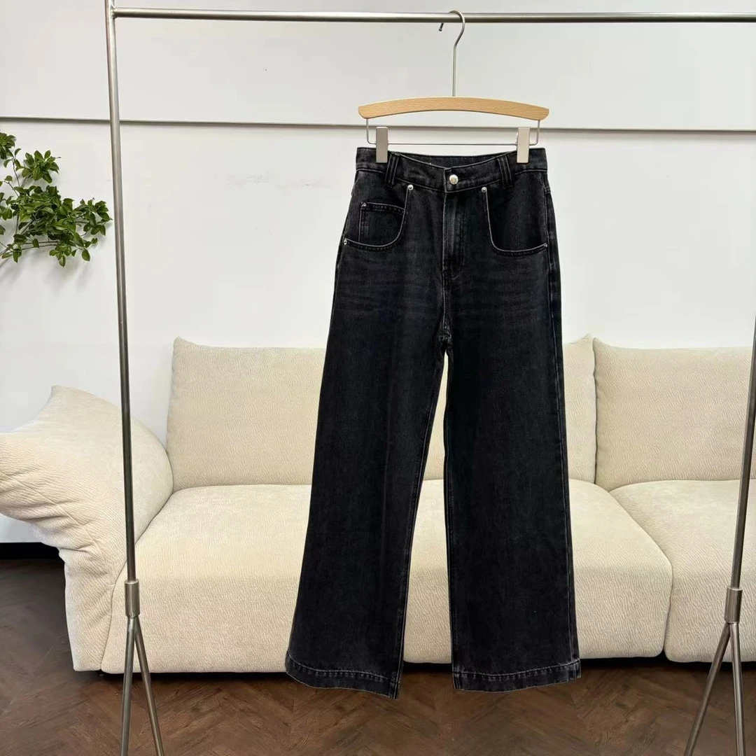 CSY3324 美国客人订单 牛仔阔腿裤亚弯刀裤直筒裤