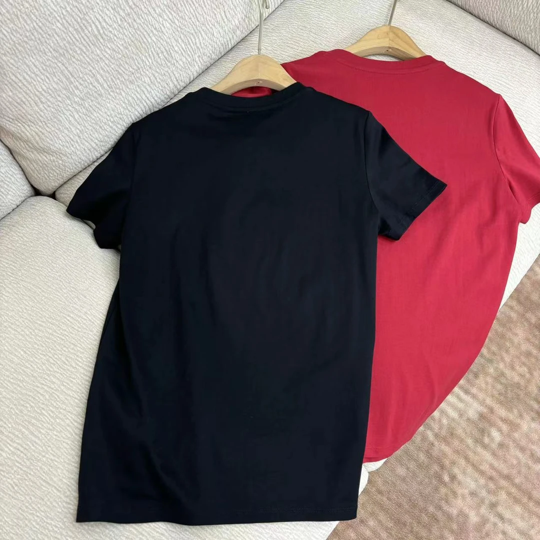 CSY1773 意大利客人订单 M亮片刺绣T恤