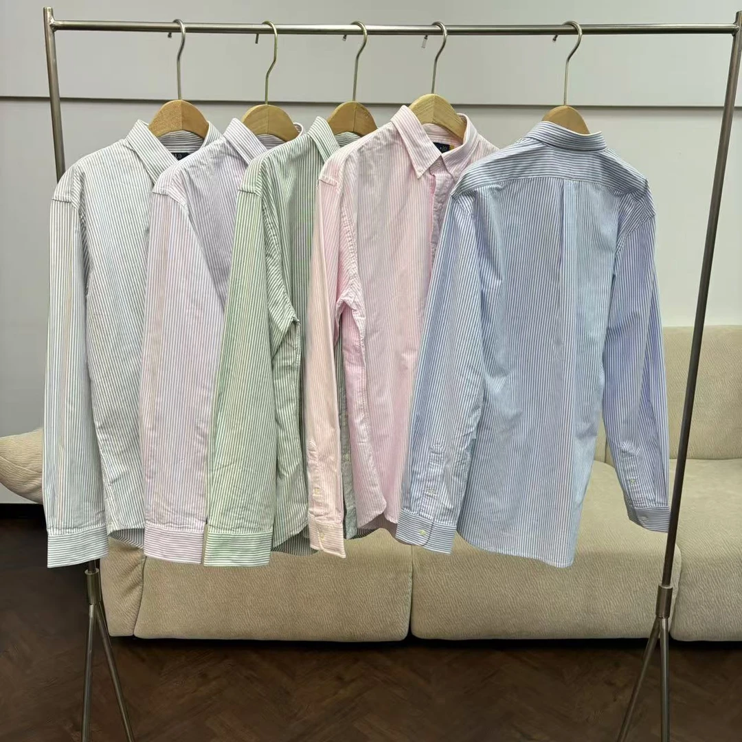 CSY3784 美国客人订单 条纹五色衬衫