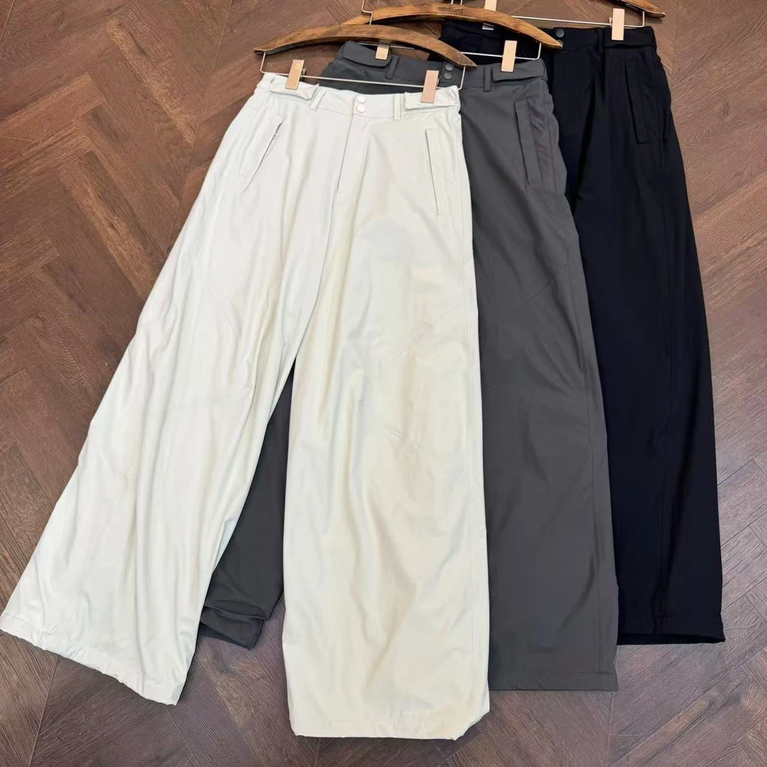 【特价】CKZ3845 美国客人订单 加绒三色双扣直筒裤