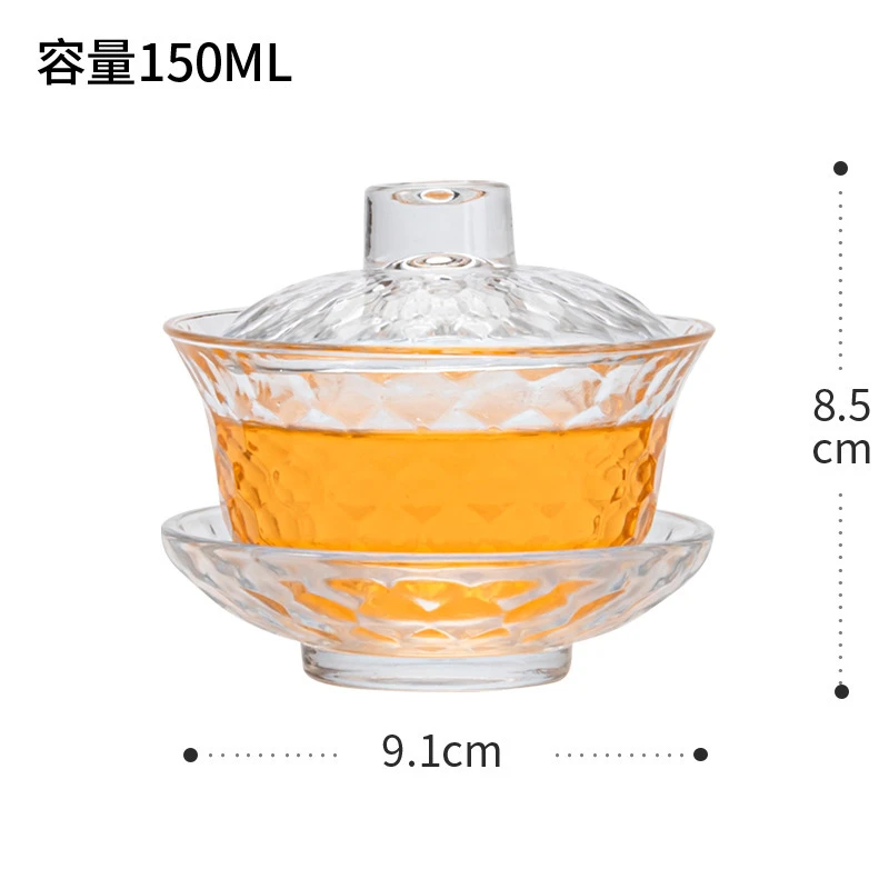 茶具盖碗茶海公道杯玻璃加厚日式耐热分茶器防烫功夫茶具套装家用