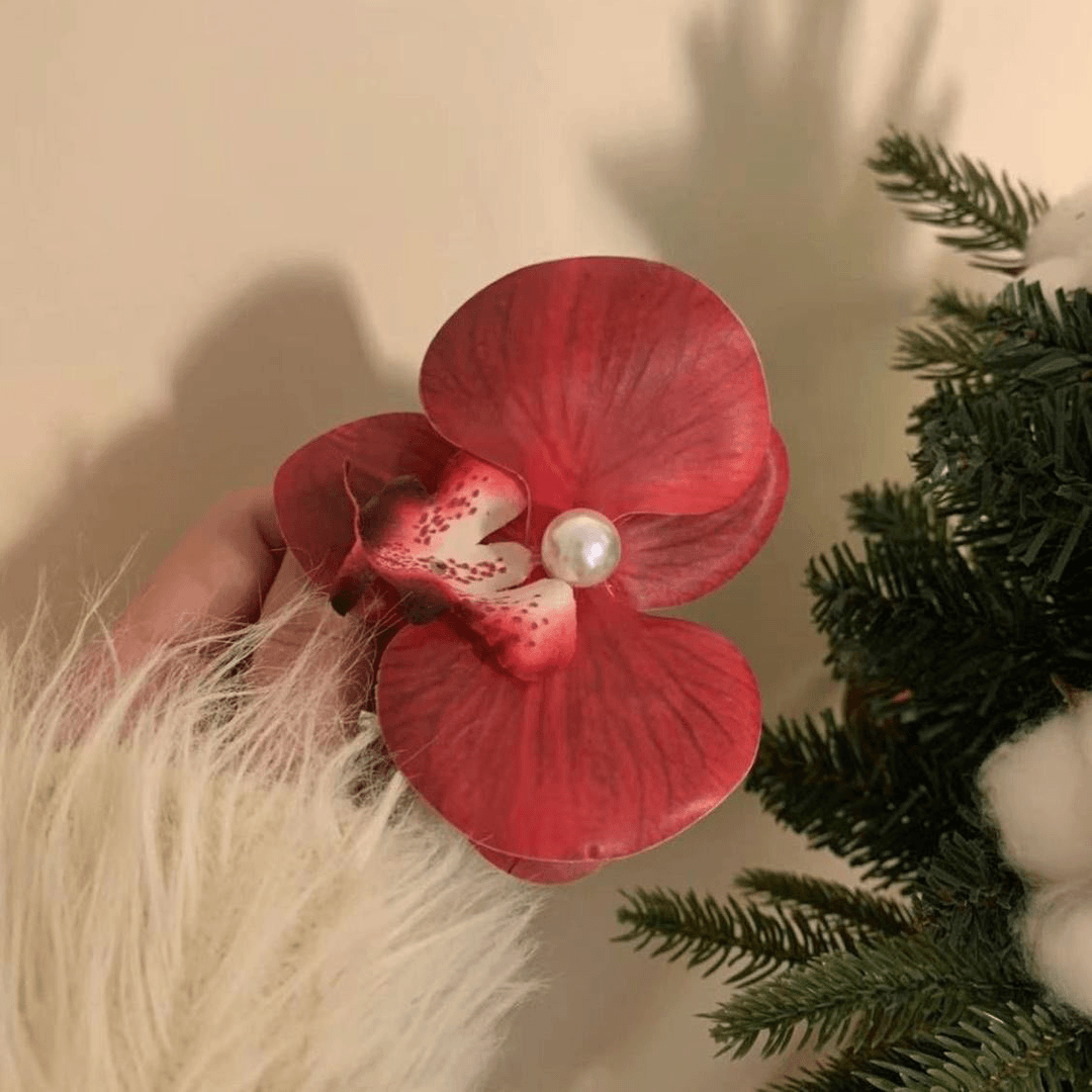 ins风今生簪花系列~仿真头饰发夹发卡发夹盘发氛围感发饰头饰女